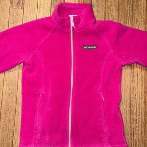 Columbia Vibrant Pink Full-Zip Fleece